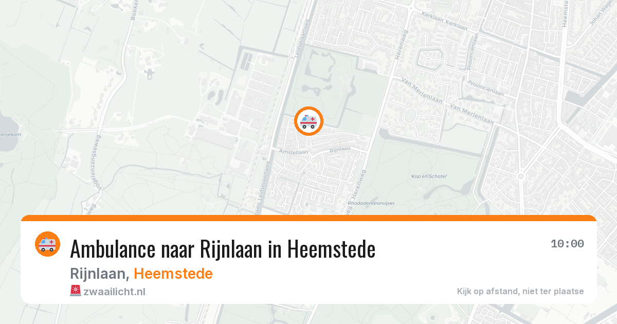 Ambulance naar Rijnlaan in Heemstede — 7 mei 2026