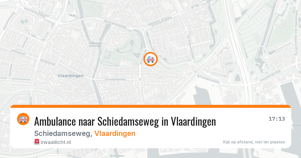 Ambulance naar Schiedamseweg in Vlaardingen — 11 aug 2026