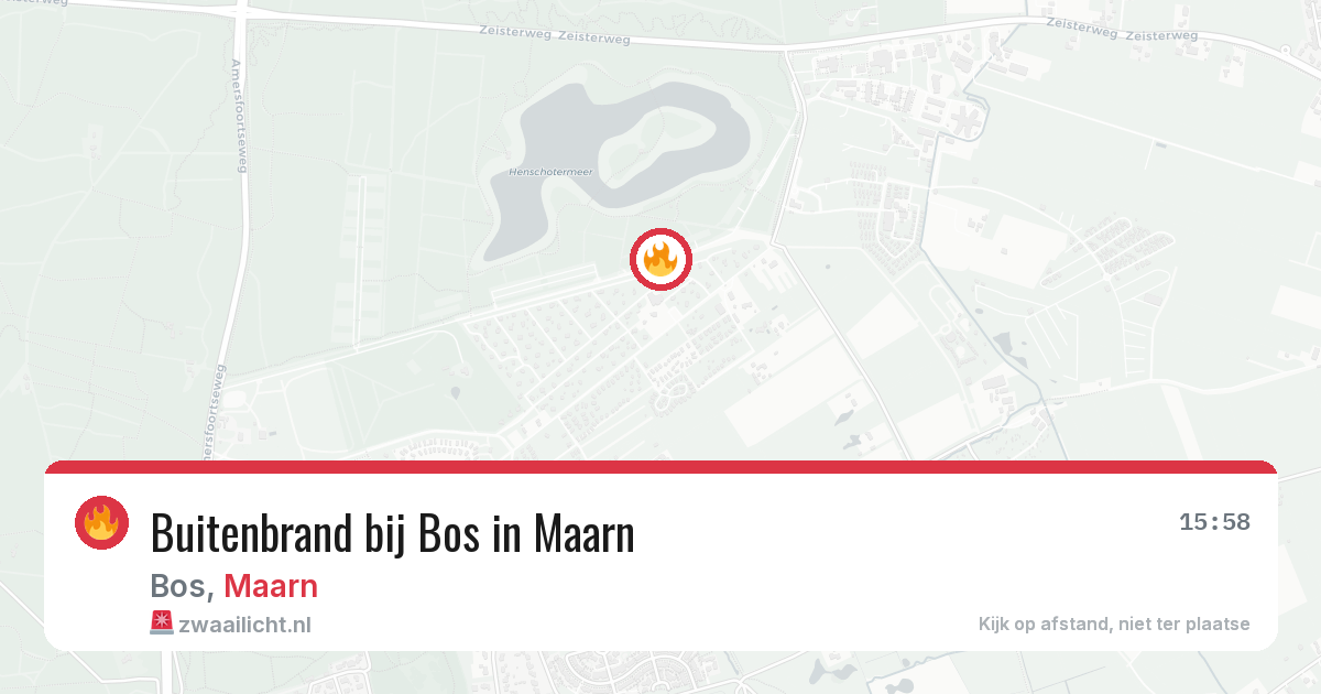 Buitenbrand bij Bos in Maarn — 9 mei 2026