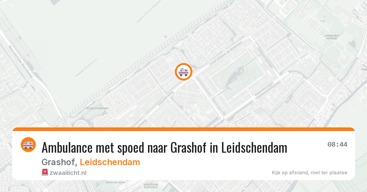 Ambulance met spoed naar Grashof in Leidschendam — 28 apr 2026