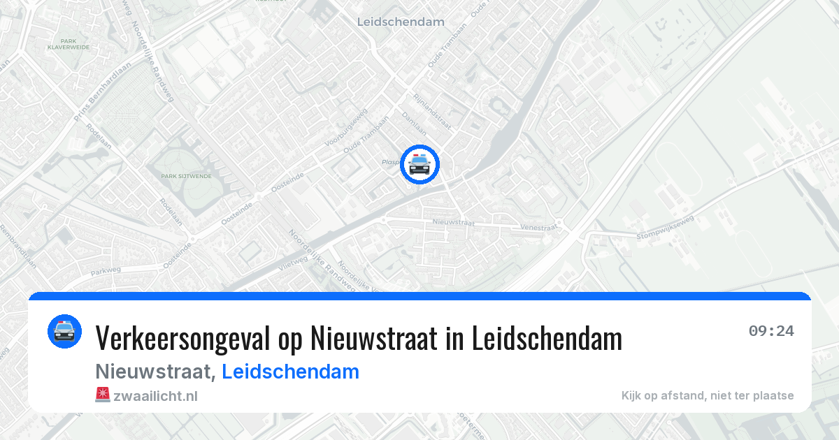Verkeersongeval op Nieuwstraat in Leidschendam — 9 jul 2026