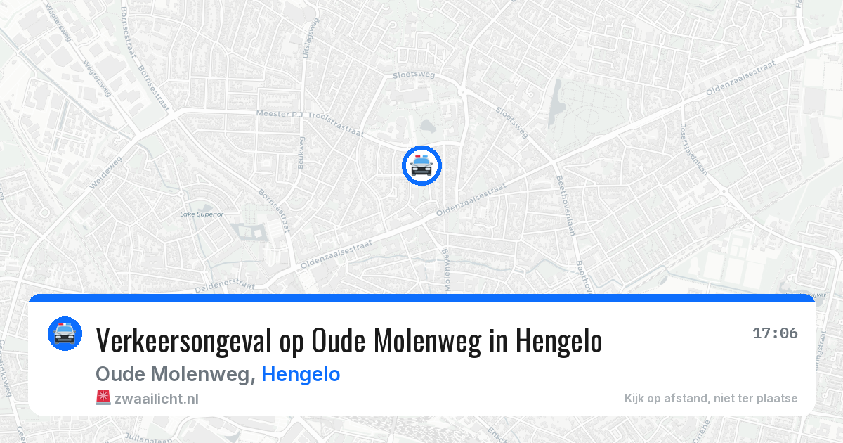 Verkeersongeval op Oude Molenweg in Hengelo — 25 mrt 2026