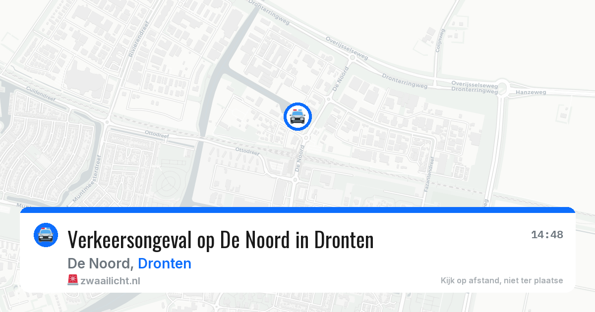 Verkeersongeval op De Noord in Dronten — 24 mrt 2026