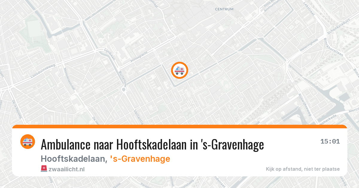 Ambulance naar Hooftskadelaan in 's-Gravenhage — 4 aug 2026