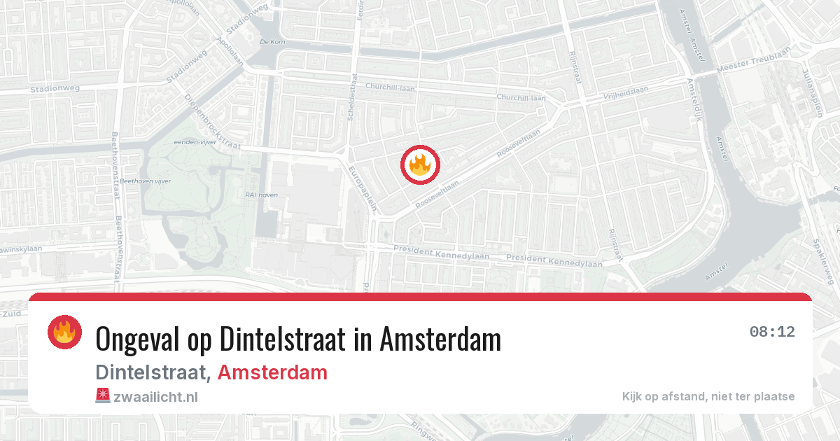Ongeval op Dintelstraat in Amsterdam — 23 apr 2026