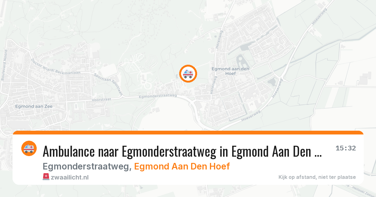 Ambulance naar Egmonderstraatweg in Egmond Aan Den Hoef — 30 jun 2026