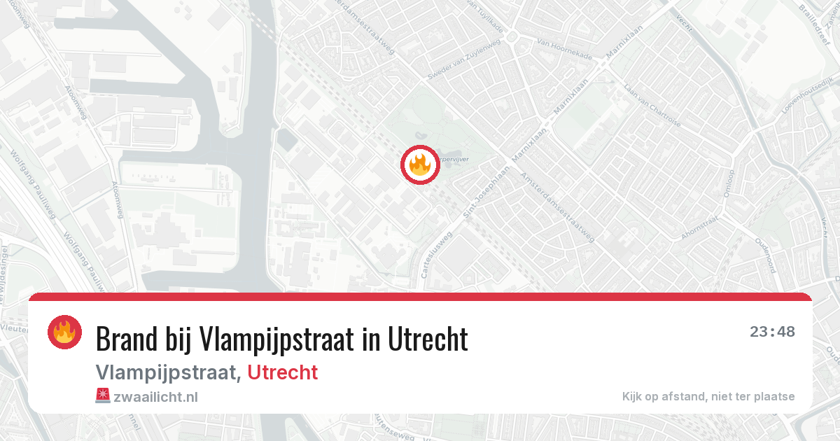 Brand bij Vlampijpstraat in Utrecht — 19 jun 2026