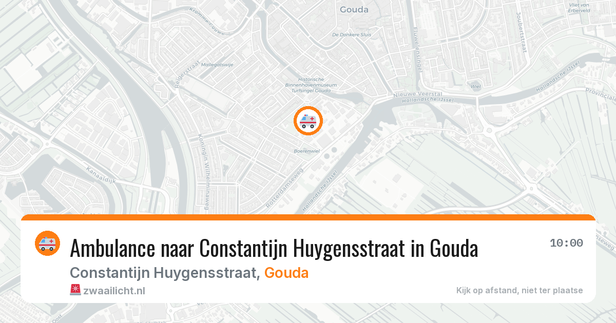 Ambulance naar Constantijn Huygensstraat in Gouda — 29 mei 2026