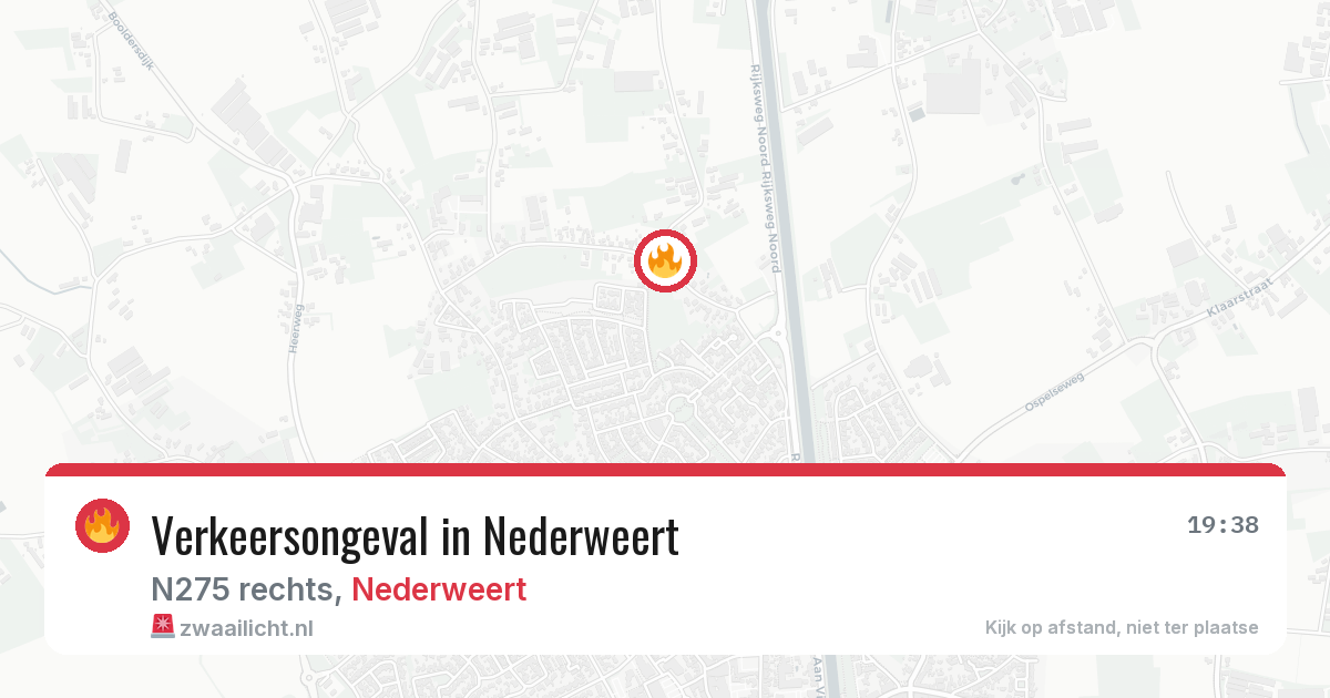 Verkeersongeval in Nederweert — 22 apr 2026