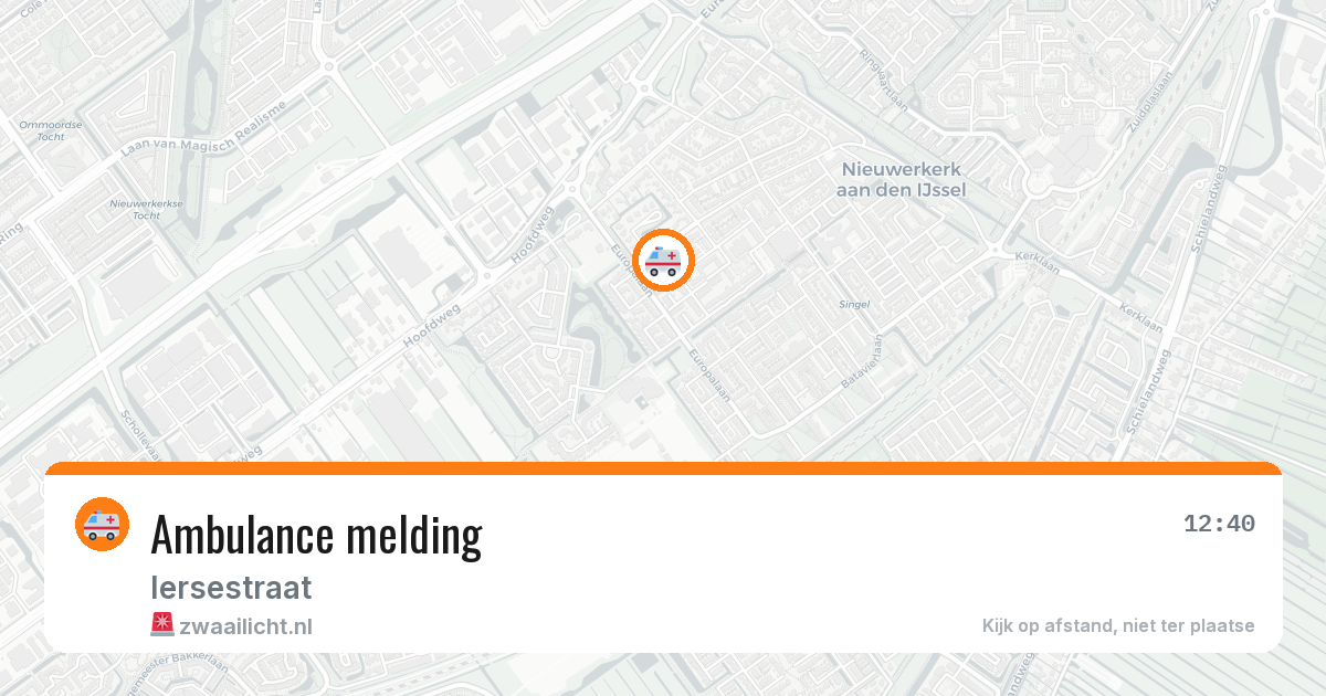 Ambulance melding — 12 jul 2026