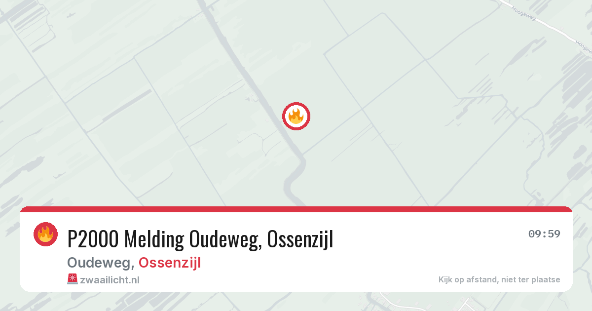 P2000 Melding Oudeweg, Ossenzijl — 8 feb 2026