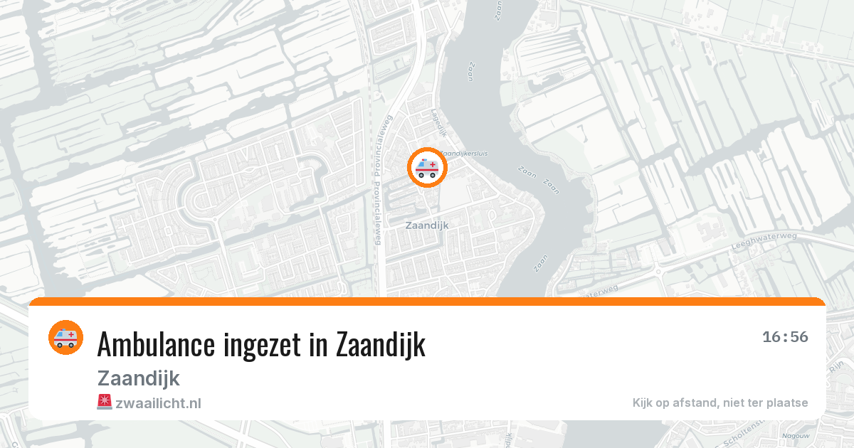 Ambulance ingezet in Zaandijk — 2 mei 2026