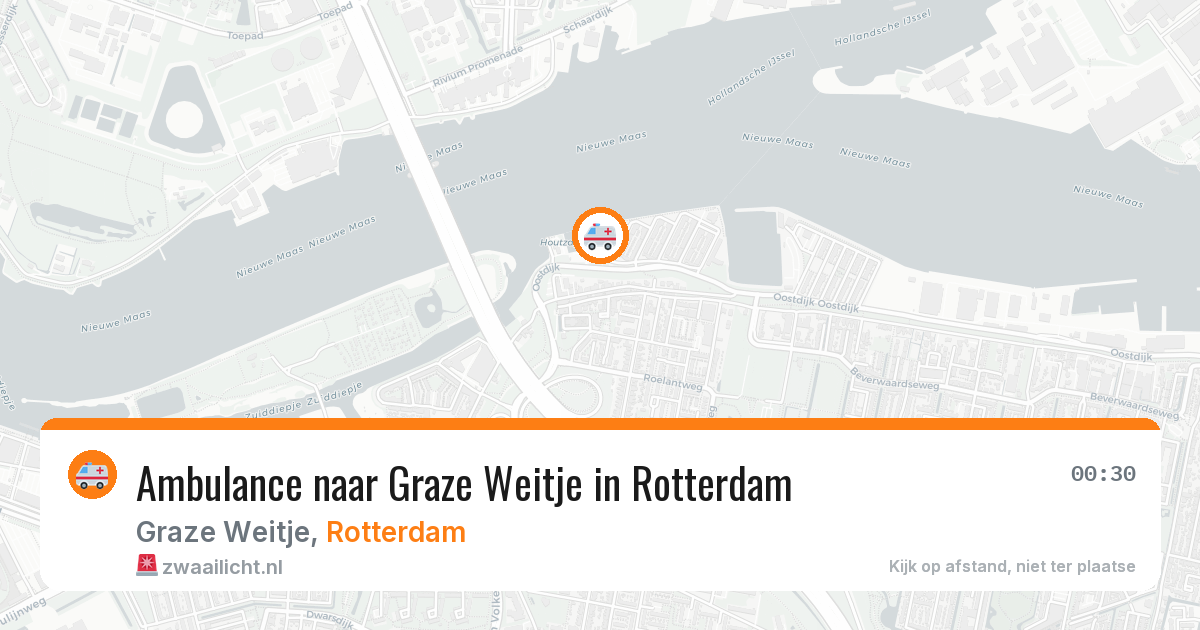 Ambulance naar Graze Weitje in Rotterdam — 2 aug 2026