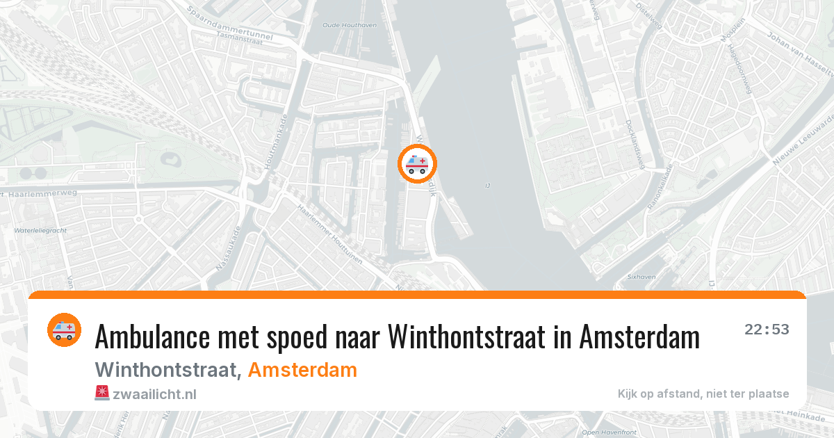 Ambulance met spoed naar Winthontstraat in Amsterdam — 5 apr 2026