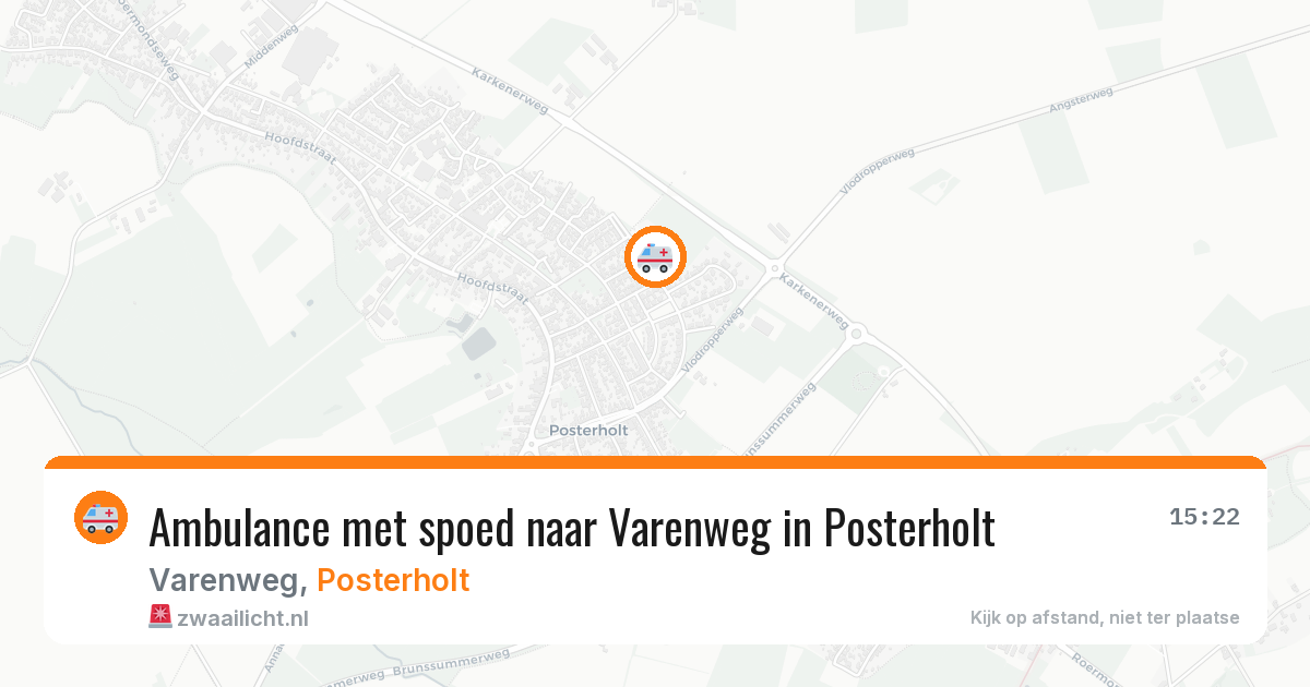 Ambulance met spoed naar Varenweg in Posterholt — 11 apr 2026