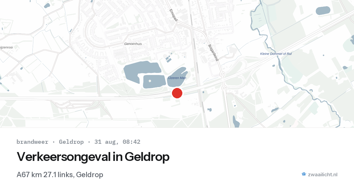 Verkeersongeval in Geldrop — 31 aug 2026