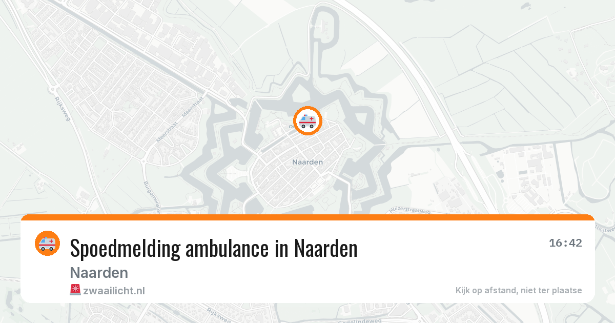 Spoedmelding ambulance in Naarden — 22 jun 2026