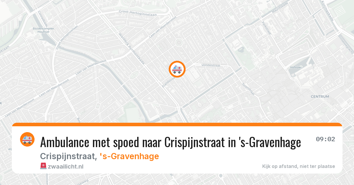 Ambulance met spoed naar Crispijnstraat in 's-Gravenhage — 12 jun 2026