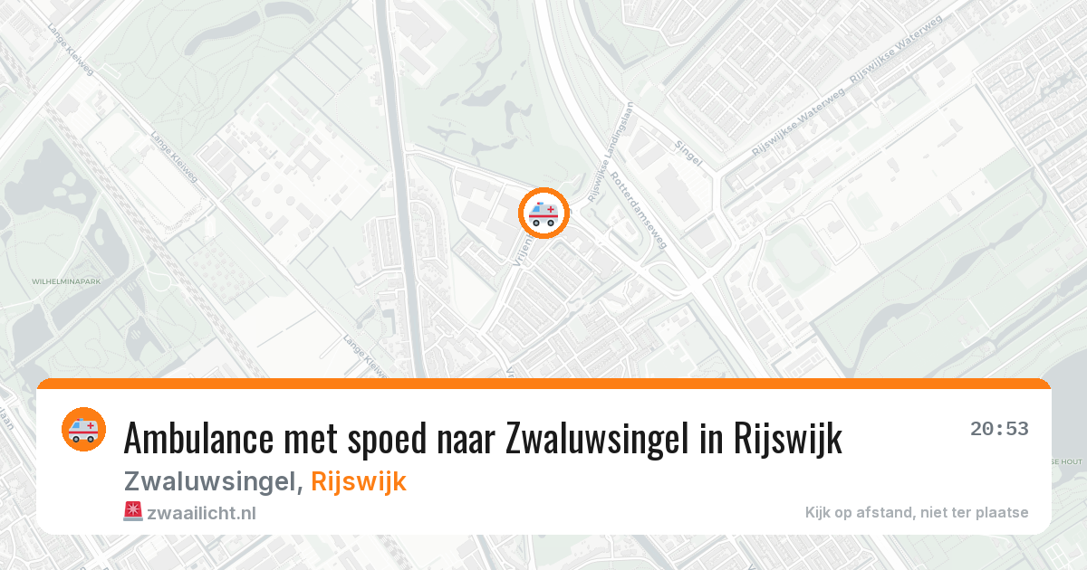Ambulance met spoed naar Zwaluwsingel in Rijswijk — 2 jun 2026