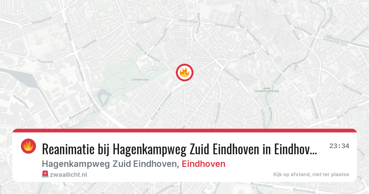 Reanimatie bij Hagenkampweg Zuid Eindhoven in Eindhoven — 26 mei 2026