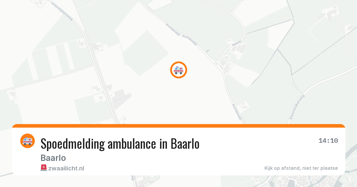 Spoedmelding ambulance in Baarlo — 4 aug 2026