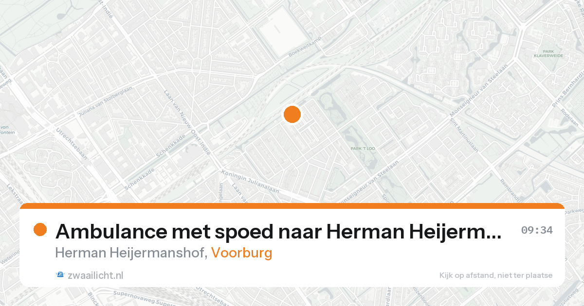 Ambulance met spoed naar Herman Heijermanshof in Voorburg — 8 feb 2026