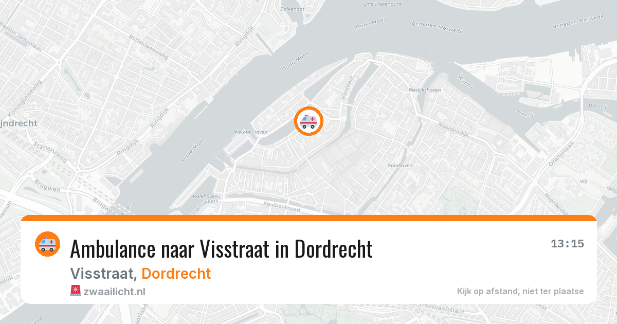 Ambulance naar Visstraat in Dordrecht — 31 mrt 2026