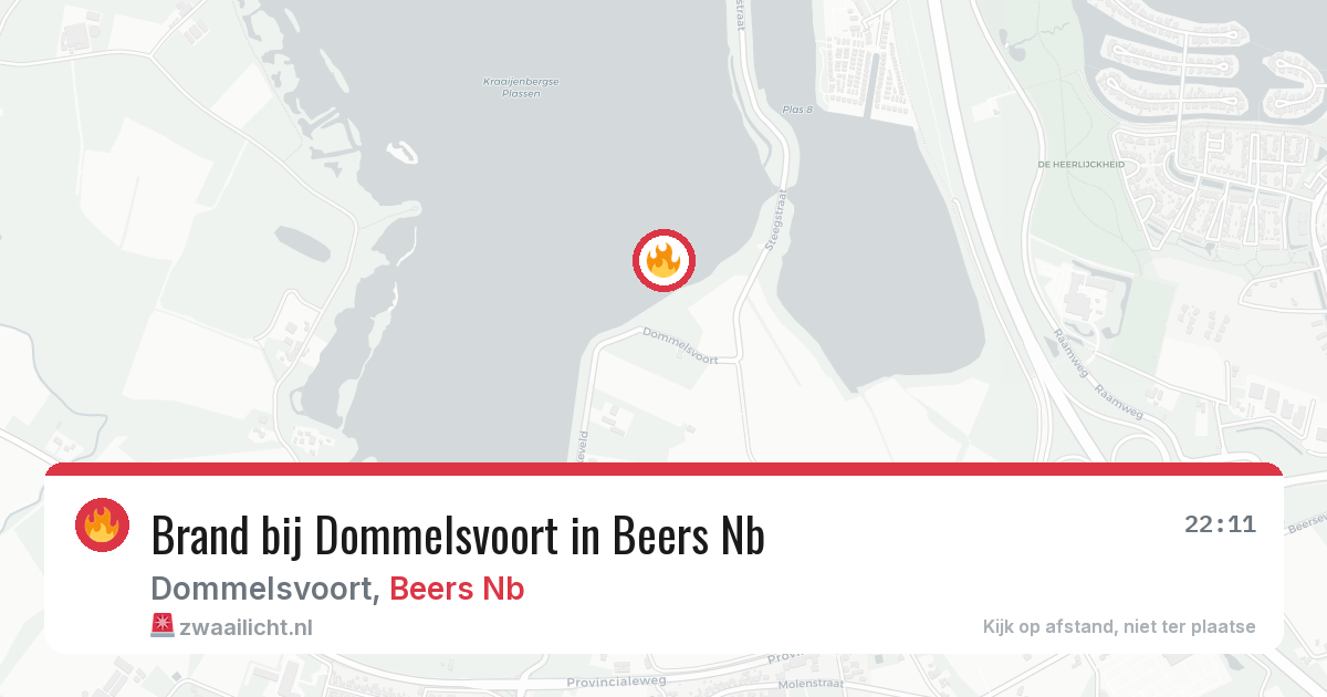 Brand bij Dommelsvoort in Beers Nb — 27 jun 2026