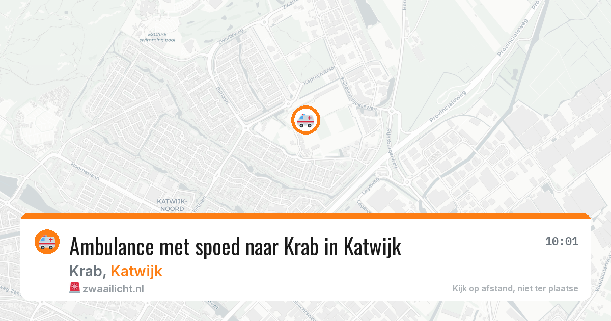 Ambulance met spoed naar Krab in Katwijk — 17 feb 2026