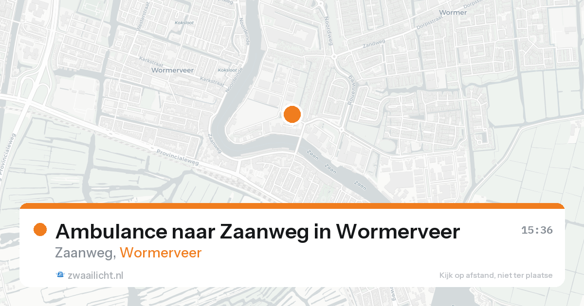 Ambulance naar Zaanweg in Wormerveer — 3 jun 2026