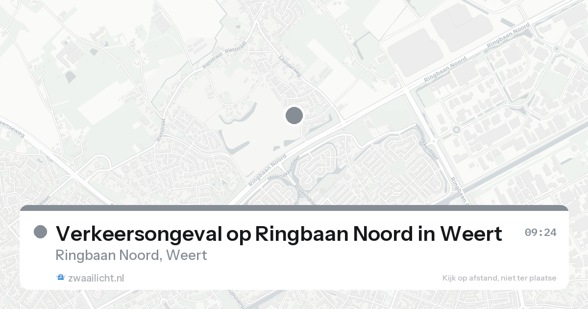 Verkeersongeval op Ringbaan Noord in Weert — 16 aug 2026