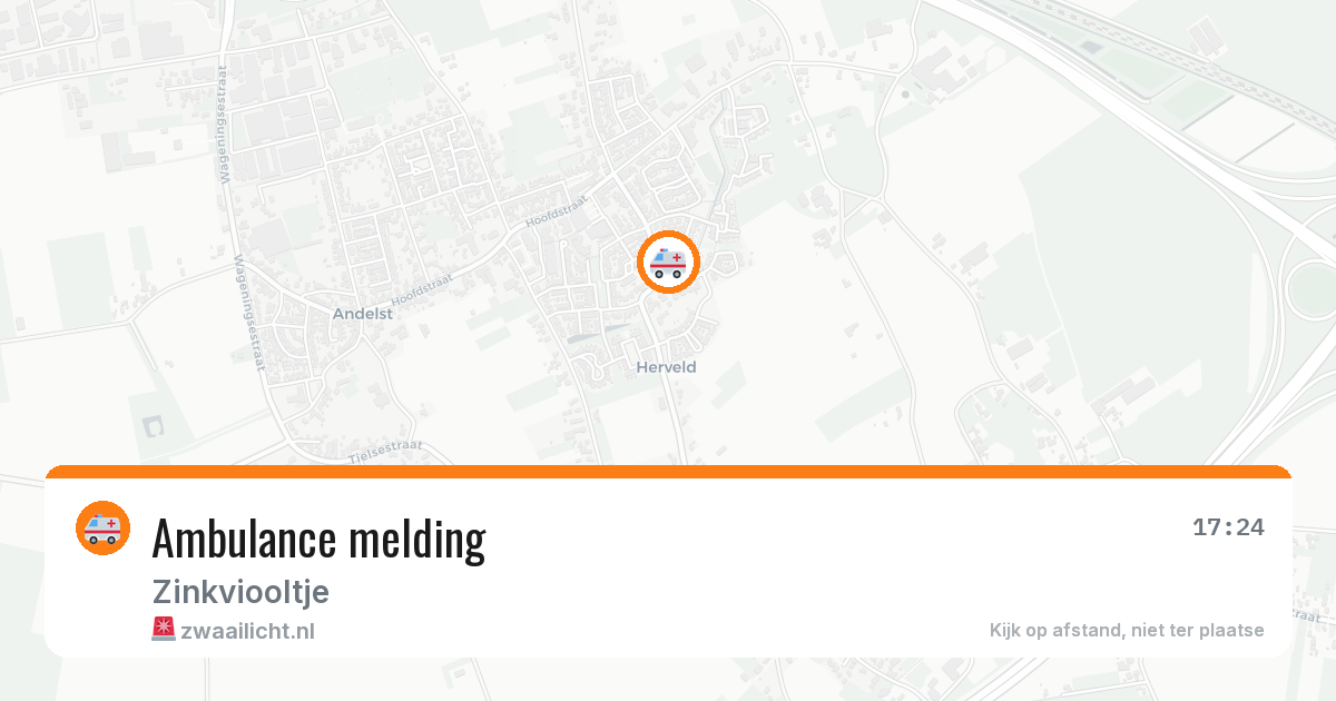 Ambulance melding — 5 aug 2026