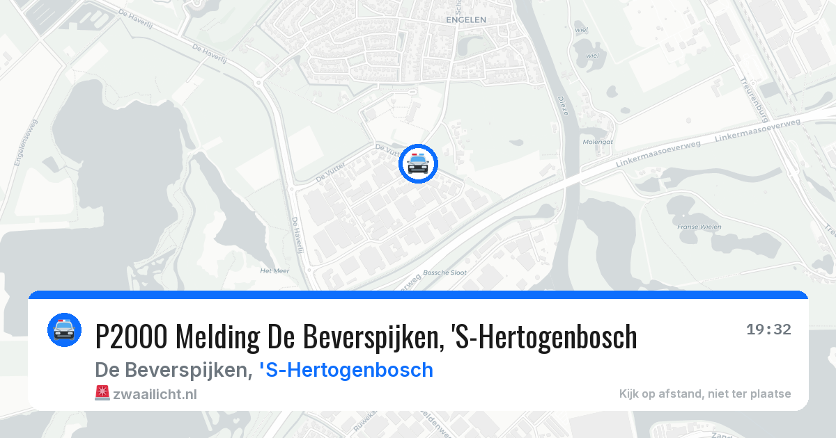 P2000 Melding De Beverspijken, 'S-Hertogenbosch — 21 mei 2026