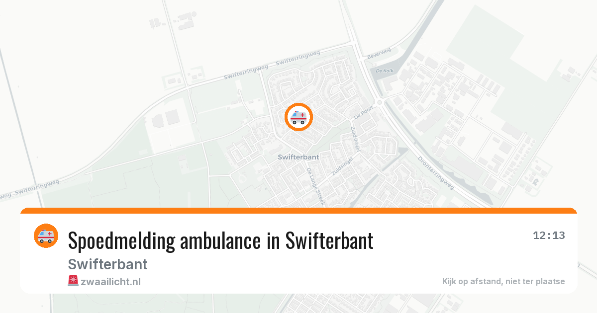 Spoedmelding ambulance in Swifterbant — 31 jul 2026