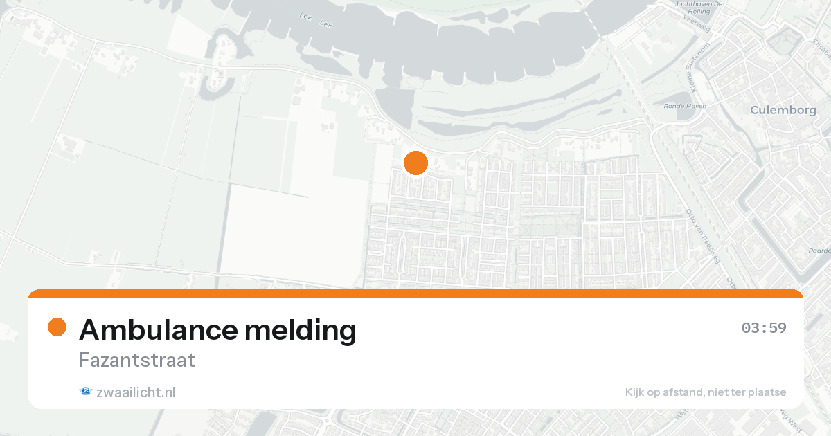Ambulance melding — 27 mei 2026
