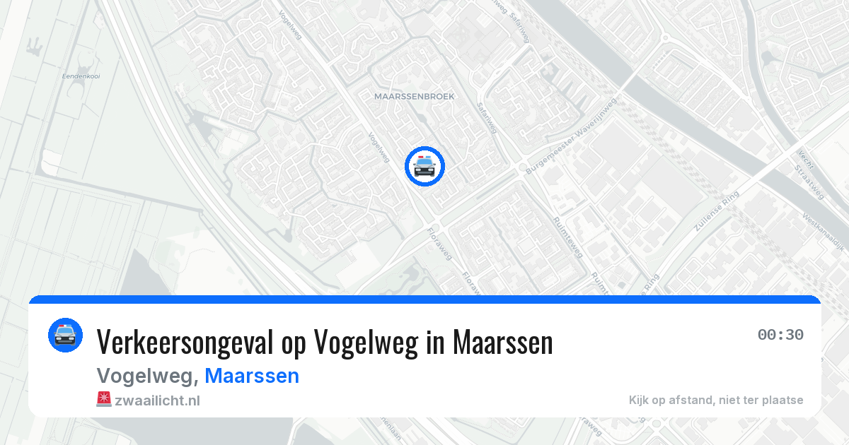 Verkeersongeval op Vogelweg in Maarssen — 11 apr 2026