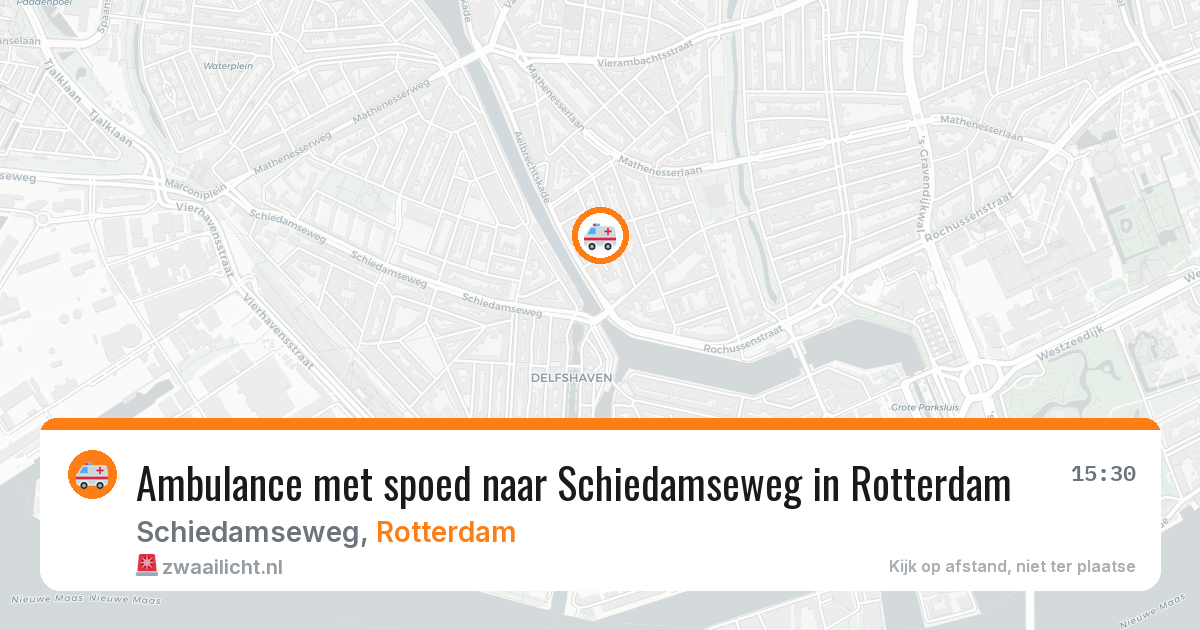 Ambulance met spoed naar Schiedamseweg in Rotterdam — 24 feb 2026