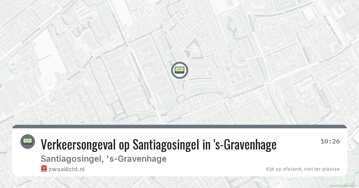 Verkeersongeval op Santiagosingel in 's-Gravenhage — 4 mrt 2026