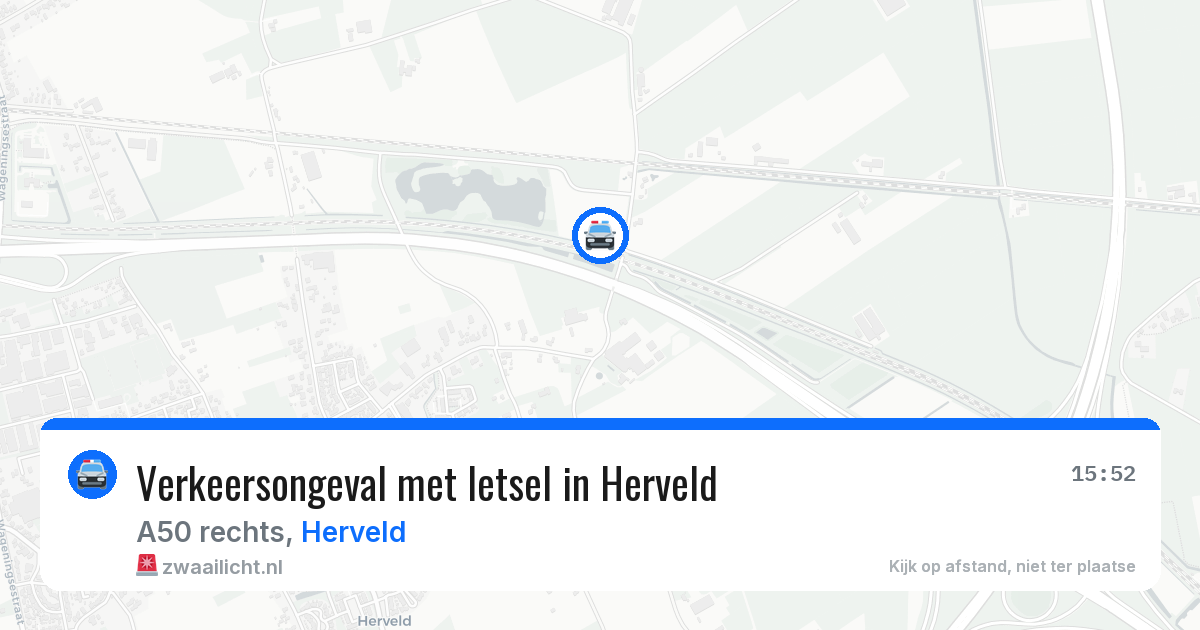 Verkeersongeval met letsel in Herveld — 11 aug 2026