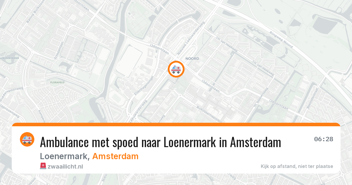 Ambulance met spoed naar Loenermark in Amsterdam — 16 jun 2026