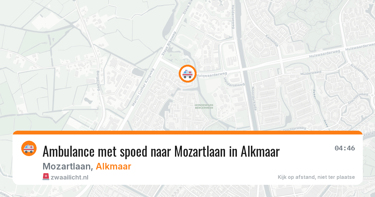 Ambulance met spoed naar Mozartlaan in Alkmaar — 1 jul 2026