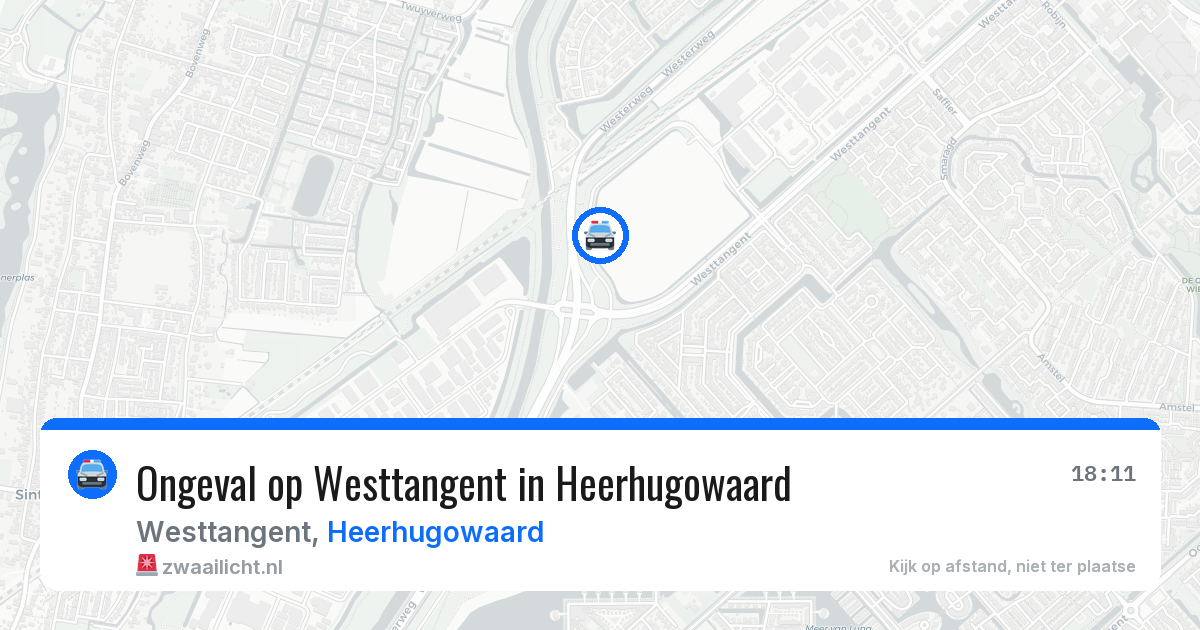 Ongeval op Westtangent in Heerhugowaard — 7 jul 2026