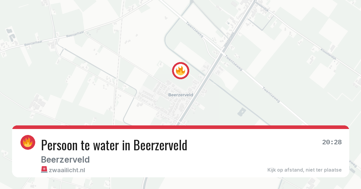 Persoon te water in Beerzerveld — 5 mei 2026