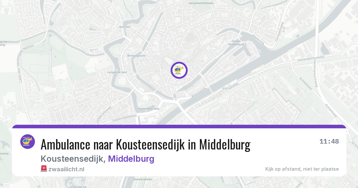 Ambulance naar Kousteensedijk in Middelburg — 4 jun 2026