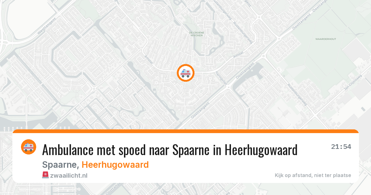 Ambulance met spoed naar Spaarne in Heerhugowaard — 22 apr 2026