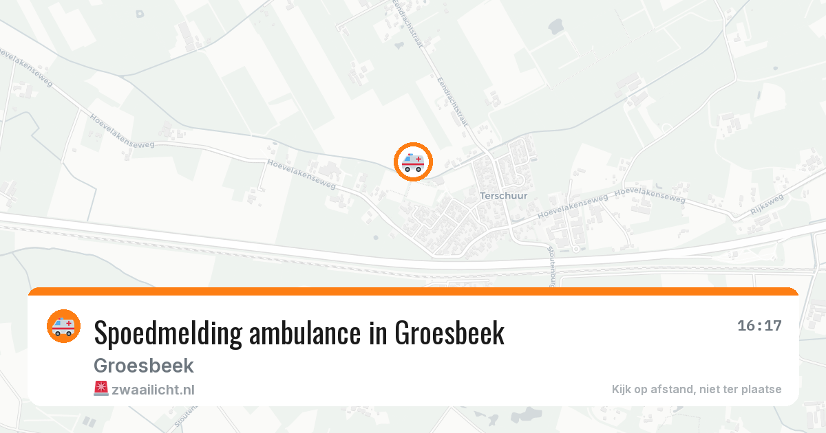 Spoedmelding ambulance in Groesbeek — 28 jan 2026