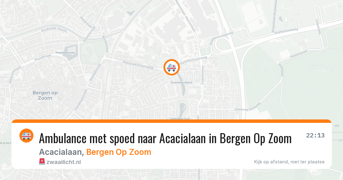 Ambulance met spoed naar Acacialaan in Bergen Op Zoom — 23 jun 2026