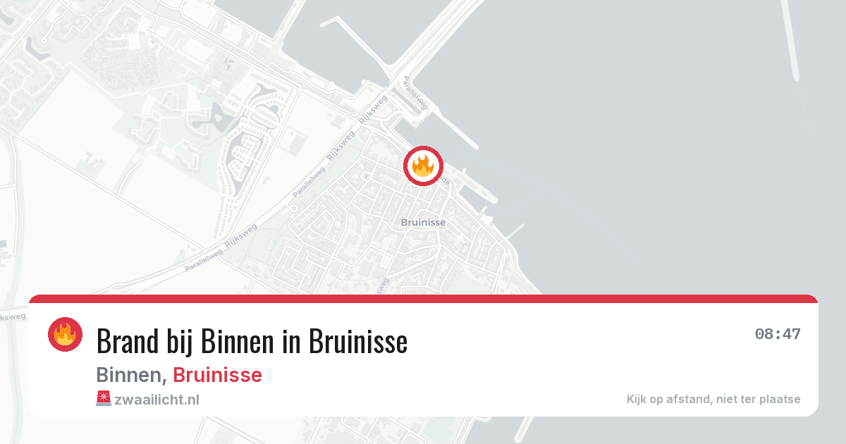 Brand bij Binnen in Bruinisse — 27 jul 2026
