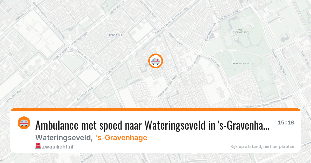 Ambulance met spoed naar Wateringseveld in 's-Gravenhage — 23 feb 2026