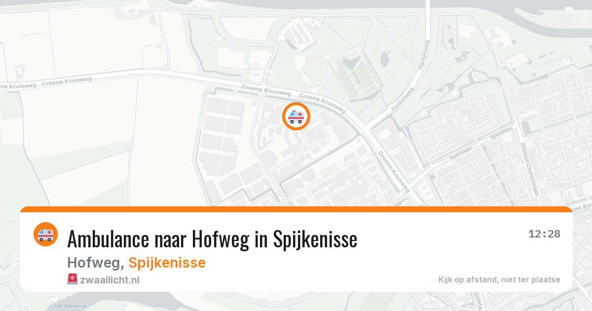 Ambulance naar Hofweg in Spijkenisse — 12 mei 2026